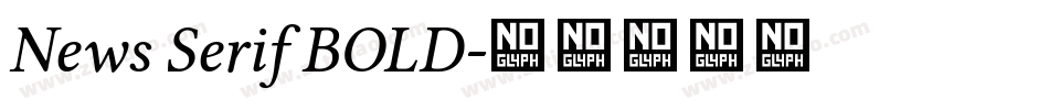 News Serif BOLD字体转换
